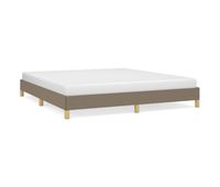 estructura de cama de tela gris taupe 180x200 cm