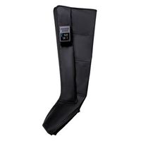 masajeador de piernas md-f-909 compresion de aire con 5 modos y 7 niveles de intensidad 30r240 mmhg bateria de 3600 mah 35x35x80 cm color negro