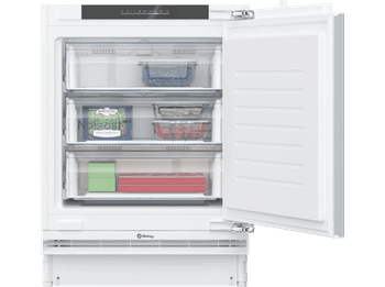 Congelador bajo encimera - Balay 3GUE033F, 85 l , 82 cm, Home Connect, No Frost, Sin panelar