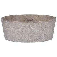lavabo gris marmol o40x15 cm vidaxl