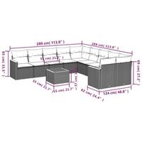 conjunto de jardin para el ocio incluye cojines 11 piezas en total