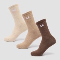 mp unisex crew socks 3 pack - neutral - uk 2-5