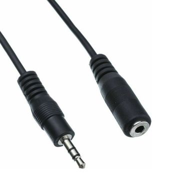 Equip Cable Audio Mini Jack 3.5mm Macho/Hembra 2.5 metros