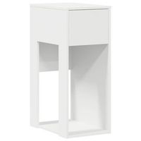 torre de ordenador con cajon blanco 30x44x74 cm vidaxl