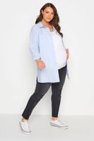 bump it up maternity vaqueros negros con rotos ava banda abdomen
