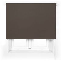 estor translucido premium a medida - estor translucido tamano 95x240 - estor enrollable color marron oscuro  blindecor