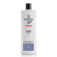 nioxin 3-part system 5 cleanser shampoo for chemically treated hair with light thinning 1000ml
