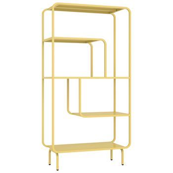 Consola De Diseño En Metal Amarillo Capucine