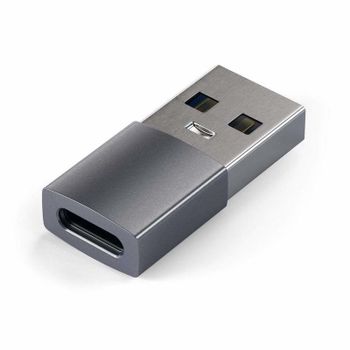 Adaptador Satechi ST-TAUCM USB-A Macho a USB-C Hembra Gris