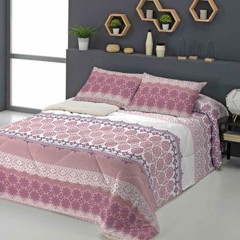 Edredón Sedalina Sherpa Riga 650 Gr/m2 + Funda Cojín 90 Cm Rufino Diaz, Coral