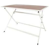 mesa metal bcn blanca 110x70