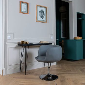 Taburete de bar gris
