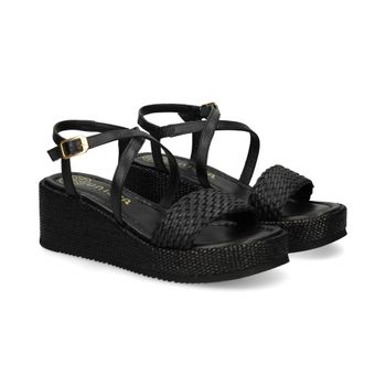 Unisa Sandalias Con Plataforma Mujer - Negro Talla 40