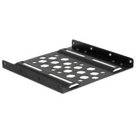 panel de instalacion delock 21287 para unidad 25 en bahia 35 aluminio negro