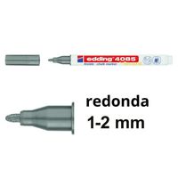 edding 4085 rotulador de tiza plateado redondo de 1-2 mm