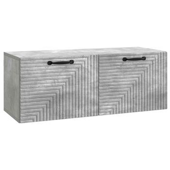 Mueble Para Tv De Pared Gris Hormigón 78,5 X 31 X 30 Cm Vidaxl