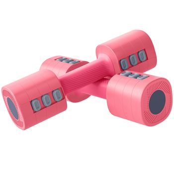 SPORTNOW Juego de Mancuernas Ajustables 4 en 1 de 1/1,5/2/2,5 kg con Mangos Antideslizantes y Diseño Cuadrado para Casa Gimnasio   Aosom España