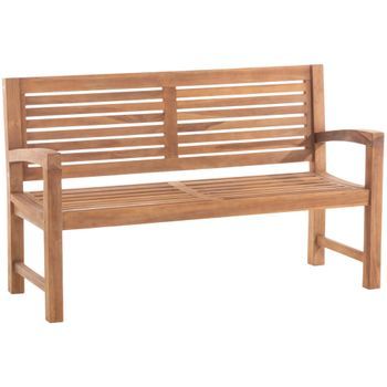 Banco De Madera De Teca Halden Teca 59x150x92 Cm Clp