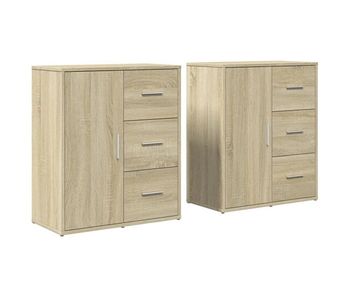 Vidaxl aparador de madera de ingeniería 2 uds roble sonoma 60x31x70 cm