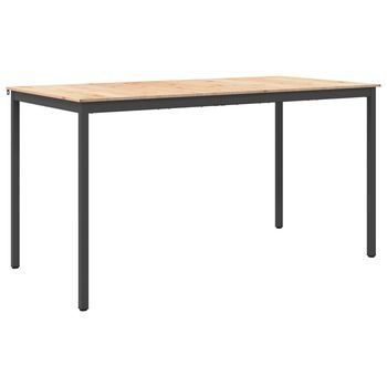 Mesa De Bar 200 X 100 X 105 Cm Madera De Pino Macizo Natural Vidaxl
