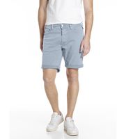 replay para hombre ma981y0008488790 bermudas tapered fit azul 32 casual algodon