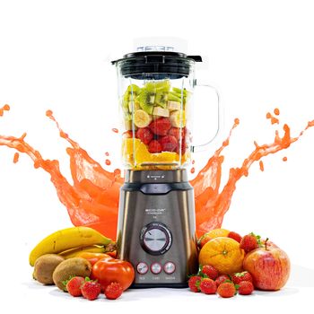 Eco-De Batidora de Vaso Titanblade Pro 1250W con Cuchillas de Titanio y Jarra de Cristal Termorresistente ECO-480