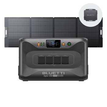 BLUETTI Apex 300 Y Panel Solar 350w, Estación De Energía Portátil, 2764wh, Batería Lfp, 4 Salidas Ca 3840w (7680w Pico)