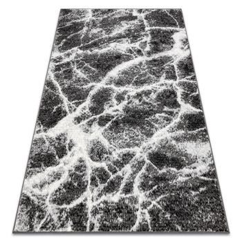 Alfombra Bcf Morad Marmur Mármol - Antracita / Negro 200x300 Cm