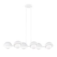 lampara colgante nordessa blanco 6 luces