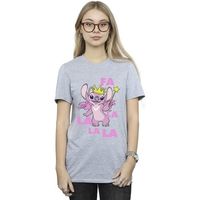 disney camiseta angel fa la la para mujer