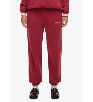 Superdry para mujer. W7011169A Pantalón Jogger Athletic Essential burdeos (XS), Casual, Algodón