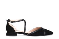 bailarinas de ante con cruces black