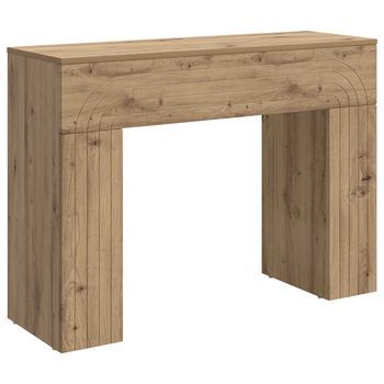 Mesa De Centro Roble Artisan 102 X 35 X 75 Cm Vidaxl