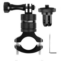 montaje de manillar de bicicleta de aluminio giratorio de 360 grados para gopro hero11 10 9 8 7 6 5 session 14 tornillos montaje de camara de accion