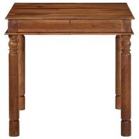 mesa de comedor  mesa de cocina madera maciza de acacia 80x80x77 cm