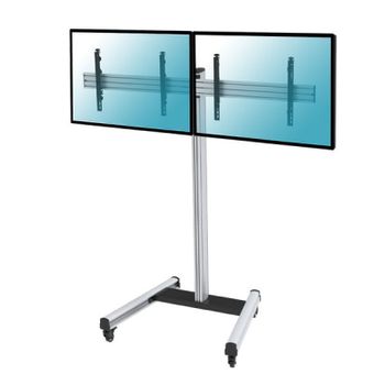 Kimex Soporte de Suelo con Ruedas para 2 Pantallas de TV 50