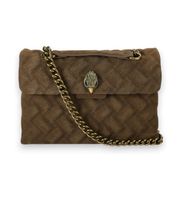 kurt geiger para mujer 6344430219 bolso de ante kensington marron osfa casual