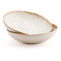 plato de gres en blanco 22x22x45 cm