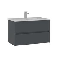 mueble para lavabo  - 85 x 45 x 52 cm - antracita mate