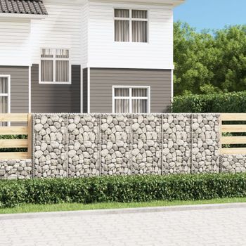 Muro De Gaviones | Gavión Para Piedras | Gavión Decorativo Con Cubiertas Acero Galvanizado 300x50x100 Cm Cfw906425