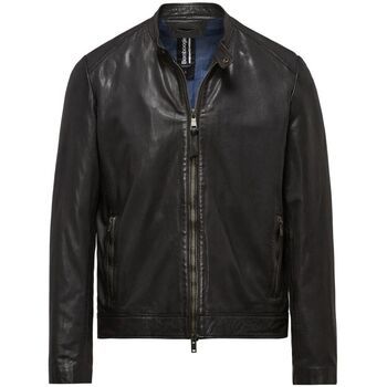 Bomboogie Cazadora de cuero JMROY PLGS5-90 BLACK para hombre