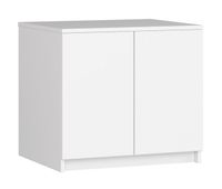 modulo superior de armario akord s60 blanco 60 cm 2 puertas color blanco mate 2 estantes 60x51x55 cm