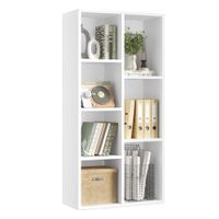 estanteria con compartimentos para libros separador expositor para salon blanco