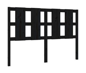 Cabecero de cama madera maciza de pino negro 125,5x4x100 cm
