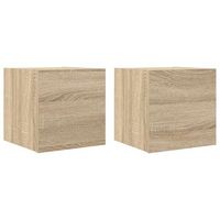 muebles de salon de pared 2 piezas  mueble tv  gabinete de tv roble sonoma 305x30x30 cm