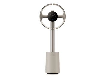 Ventilador de pie - Dreame MF10, 55 W, 10 Velocidades, Sin aspas, Control Inteligente desde el móvil, Beige