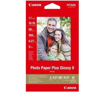 CANON 100 x 150 mm PP-201 Glossy Photo Paper - 50 Sheets