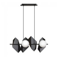 regleta de techo escena negro 4 luces