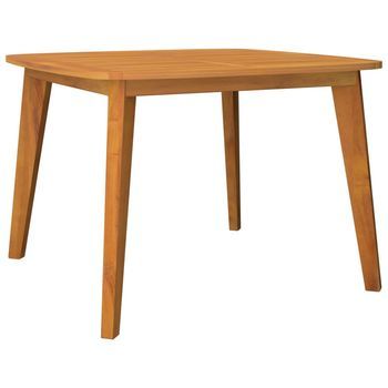Mesa De Jardín | Mesa De Exterior Madera Maciza De Acacia 110x110x75 Cm