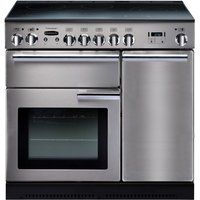 rangemaster professional 90 induction range cooker - stainless steel  chrome stainless steel